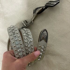 Steve Madden Silver Studded Women's Belt